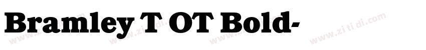 Bramley T OT Bold字体转换